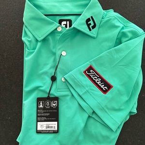 NWT FootJoy golf performance shirt sleeve shirt .. Titleist in left sleeve